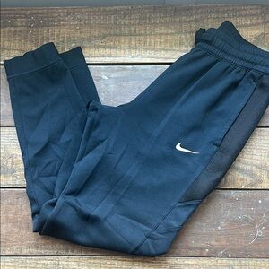 Nike Black Joggers with White Swoosh